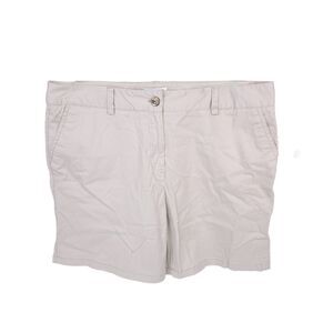 Sugar Magnolia Anthropologie Shorts Womens 14 Beige Stretch High Rise Chino